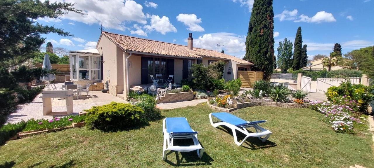 La Maison De Georges - Climatisee -Terrain Et Vue Etang Marseillan  Luaran gambar